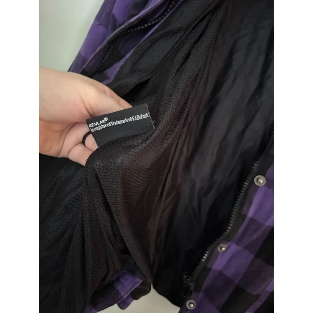 Unik International Women's Motorcycle Flannel XL Protective Armor NOT INCLUDED - Picture 7 of 10